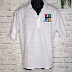 Palm Beach Golf Performance Hip Hop Stock Market Polo Shirt Top Size medium